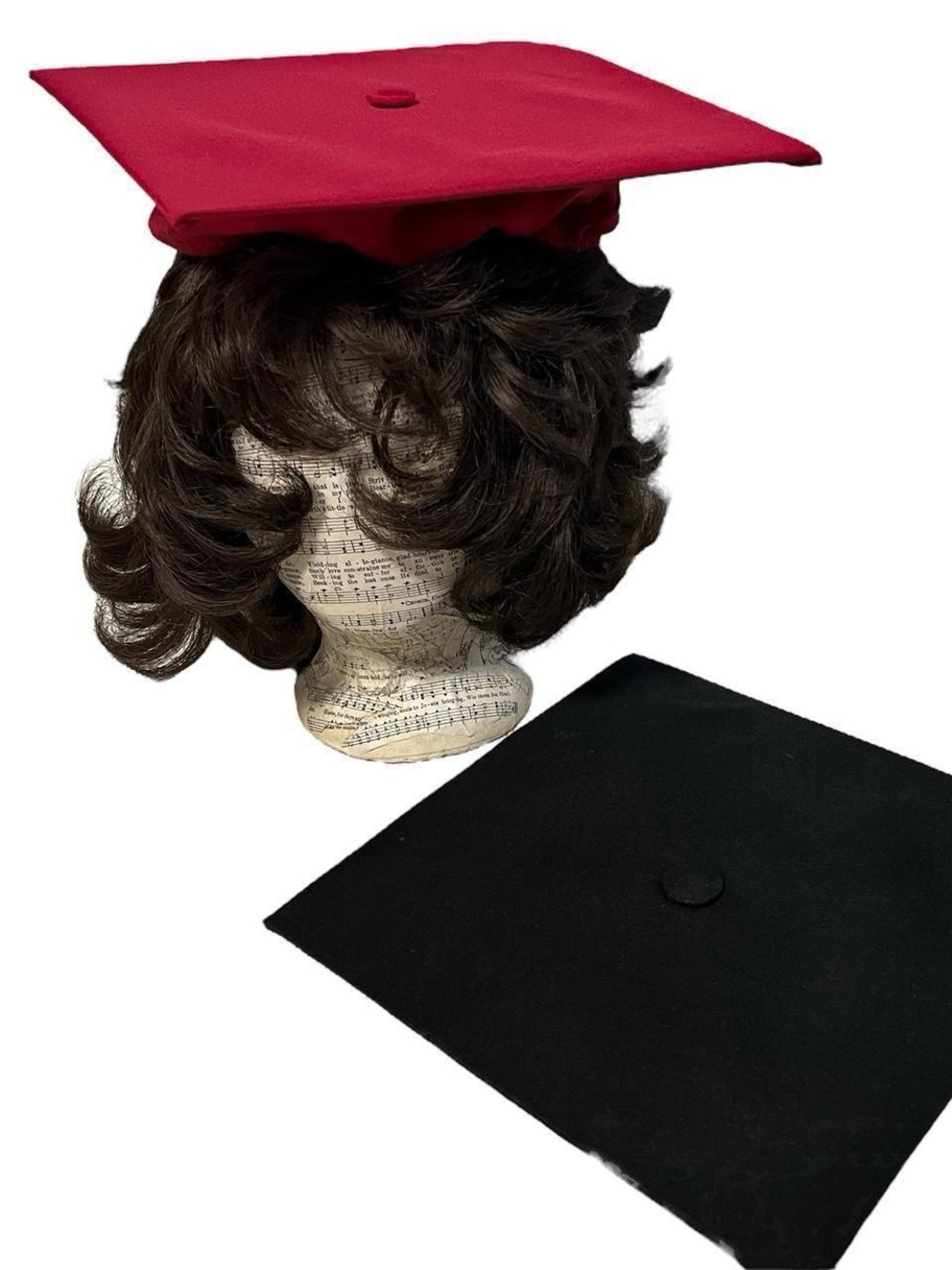 Halloween Costume AccessoriesClassic Graduation Cap - Red and Black Women Hair